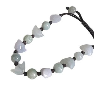 Natural jade braided dumpling inglot bracelet
